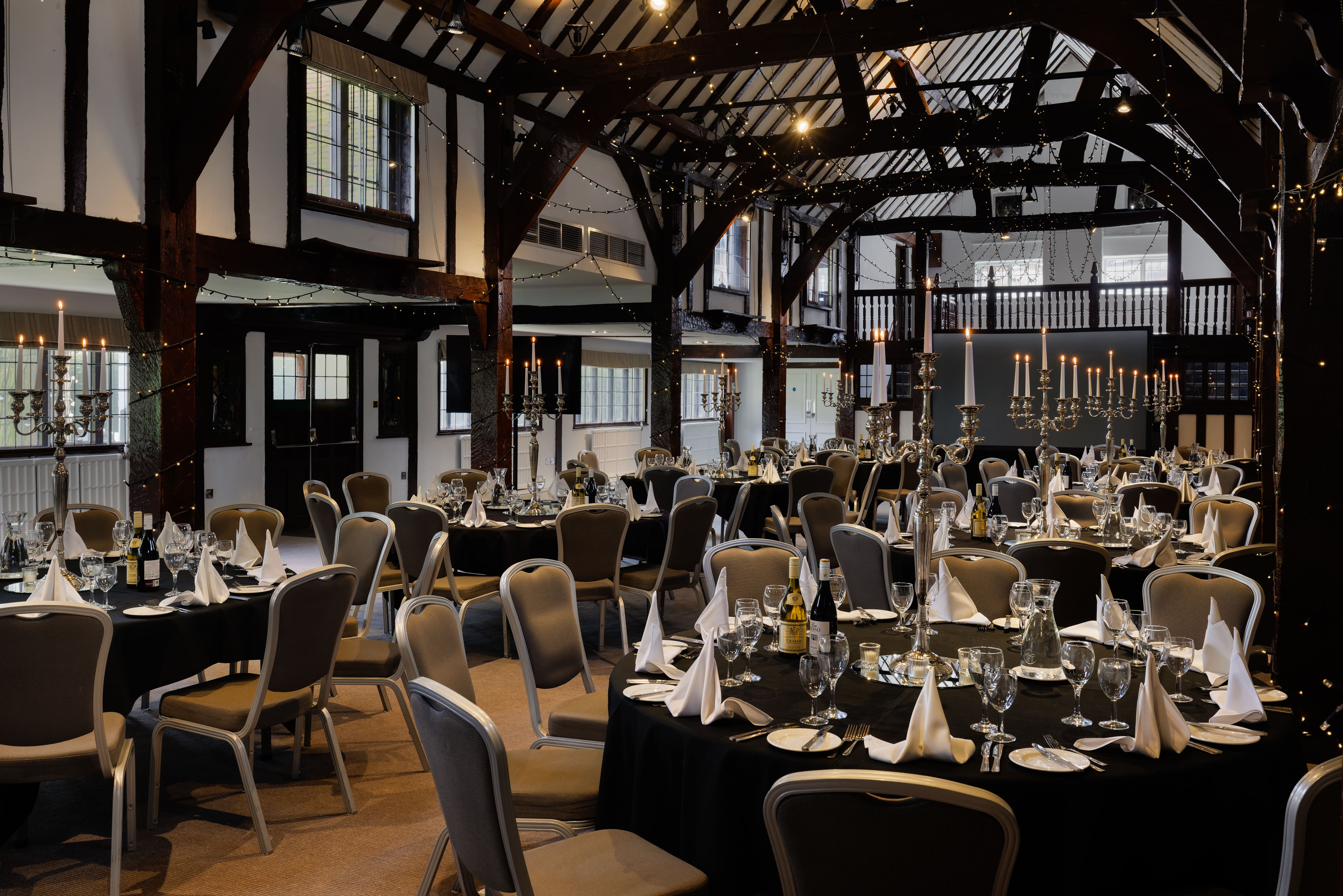 Barn Banquet Space Ready for Evening Reception