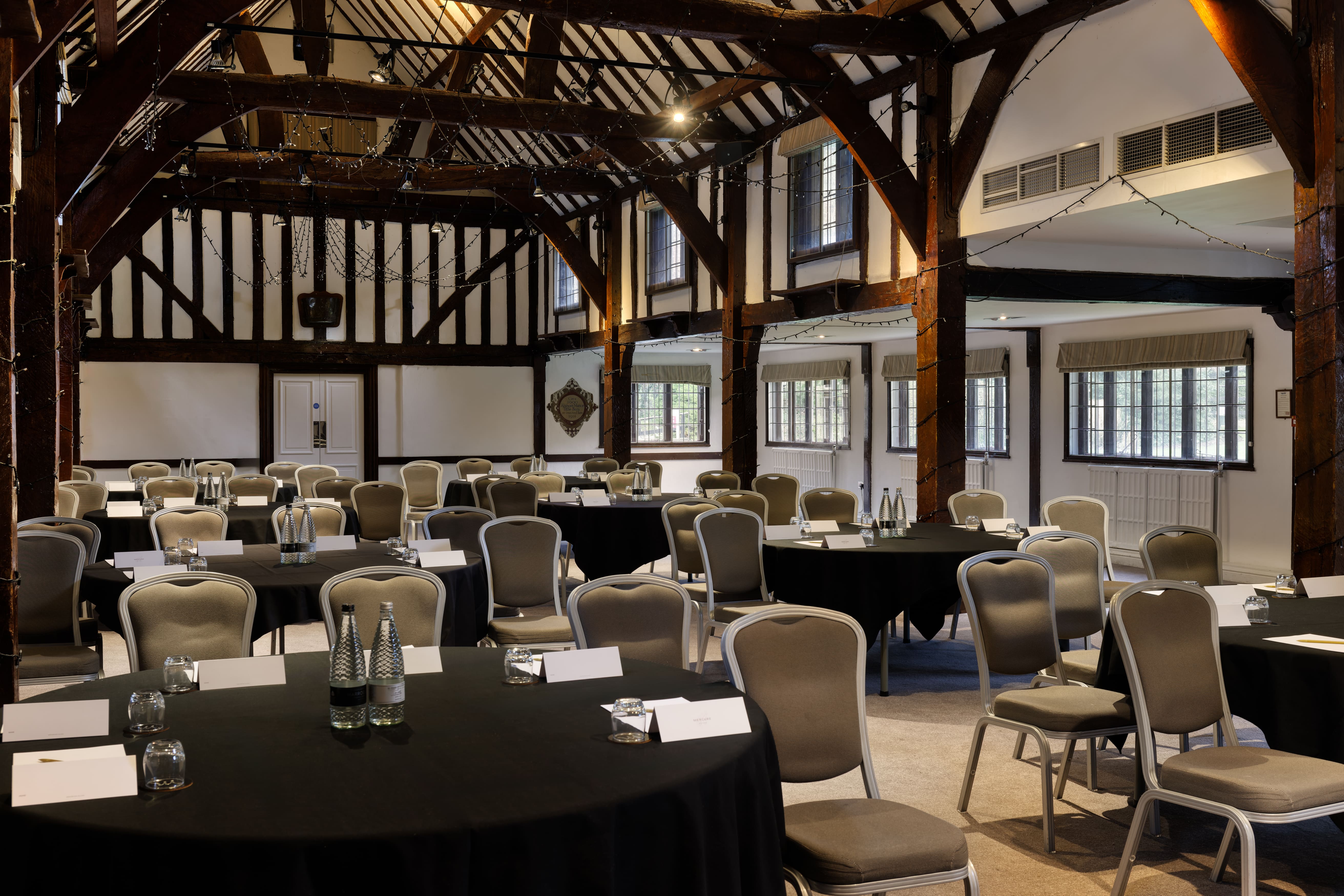 Barn Cabaret Setup for Evening Events